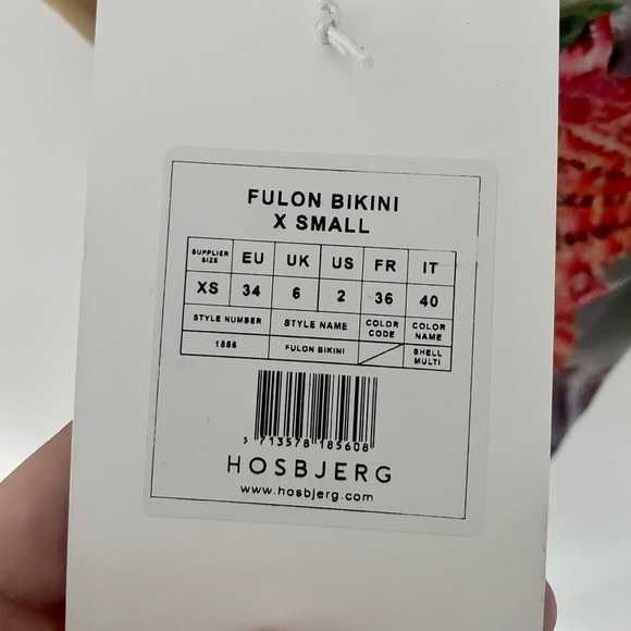 NWT Hosbjerg Free People Fulon Shell Print High Cut Bikini Bottom - Picture 6 of 6